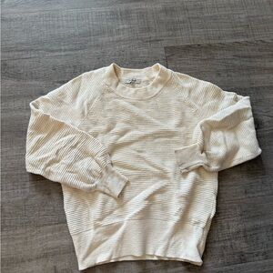 Madewell Cotton Sweater in Cream